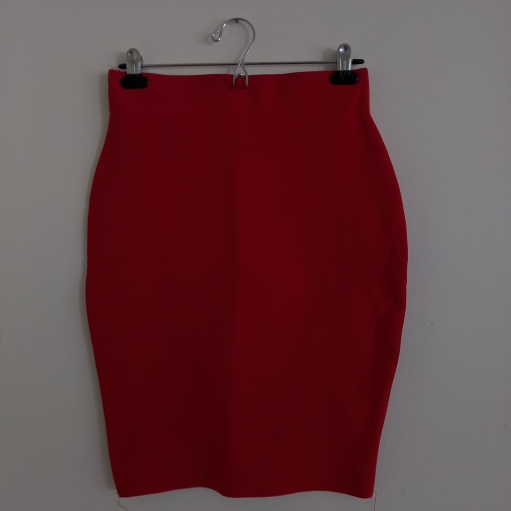 Bodycon Red Skirt
